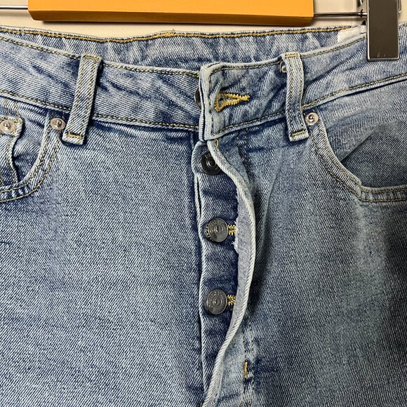 H&M Divided Button Fly Distressed Hem Jeans - Size 10  Gently worn H&M Divided - Picture 3 of 6